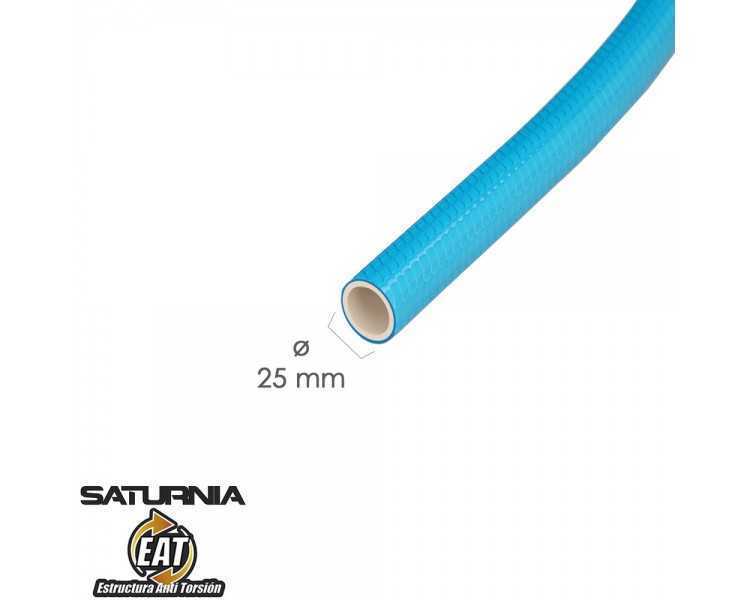 Manguera Tricotada No Torsion Blue Ø 25 mm. Rollo 50 metros. Manguera Anti Torsion, Manguera Sin Dobleces, Manguera Sin Nudos