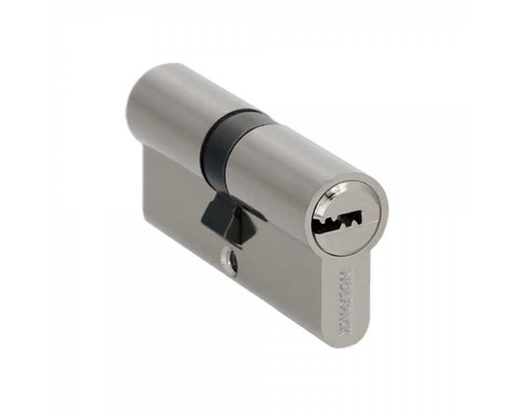 Cilindro Seguridad 30x30 mm. Leva Larga Niquelado Con 5 llaves