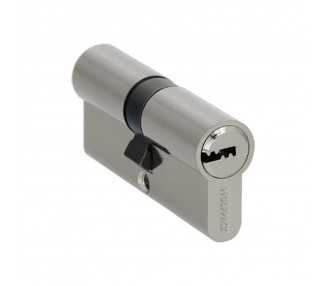 Cilindro Seguridad 30x40 mm. Leva Larga Niquelado Con 5 llaves