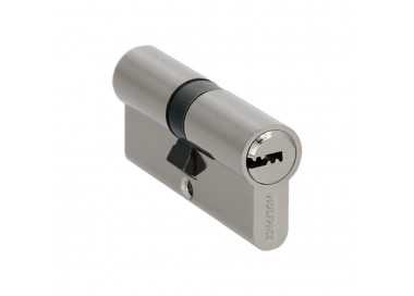 Cilindro Seguridad 30x40 mm. Leva Larga Niquelado Con 5 llaves