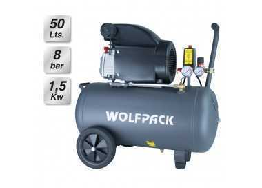 Compresor Aire Wolfpack 50 Litros / 8 Bares / 1,5 Kw - 2,0 HP