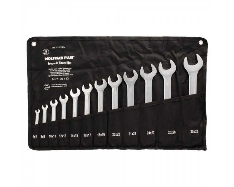 Juego Llaves Fijas Wolfpack Plus 12 Piezas
