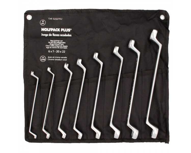 Juego Llaves Acodadas Wolfpack Plus 8 Piezas