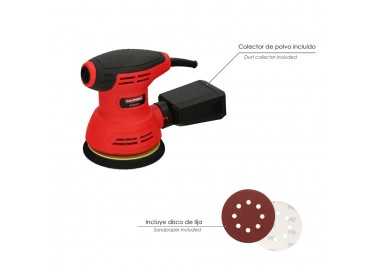 Lijadora Wolfpack Orbital 240 Watt. Lijadora Multifunción. Decapado, Lijado, Eliminar Oxido, Disco Ø 125 mm.