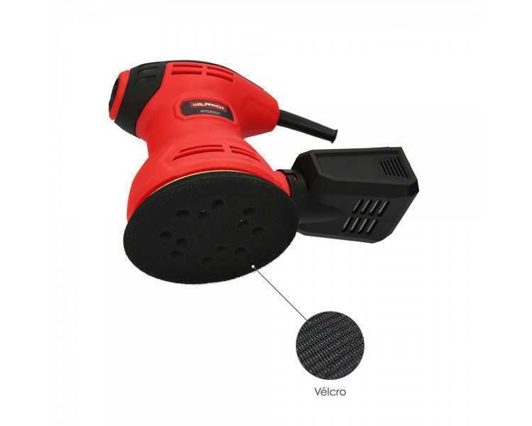Lijadora Wolfpack Orbital 240 Watt. Lijadora Multifunción. Decapado, Lijado, Eliminar Oxido, Disco Ø 125 mm.