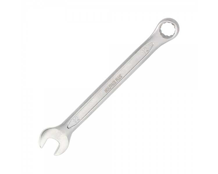 Llave Combinada Plus 12x12 Acero Cromo Vanadio DIN 3113. Llave Doble Boca, Llave Fija, Llave Estrella