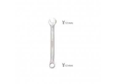 Llave Combinada Plus 12x12 Acero Cromo Vanadio DIN 3113. Llave Doble Boca, Llave Fija, Llave Estrella