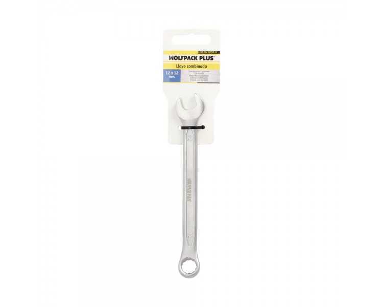 Llave Combinada Plus 12x12 Acero Cromo Vanadio DIN 3113. Llave Doble Boca, Llave Fija, Llave Estrella