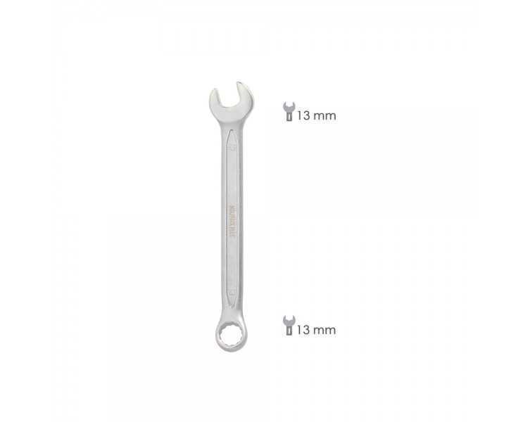 Llave Combinada Plus 13x13 Acero Cromo Vanadio DIN 3113. Llave Doble Boca, Llave Fija, Llave Estrella