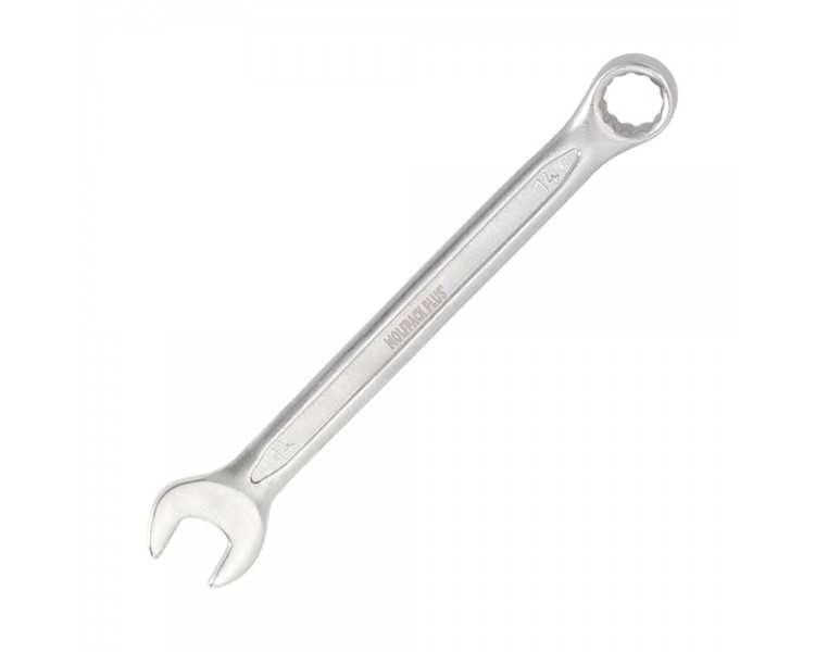Llave Combinada Plus 14x14 Acero Cromo Vanadio DIN 3113. Llave Doble Boca, Llave Fija, Llave Estrella