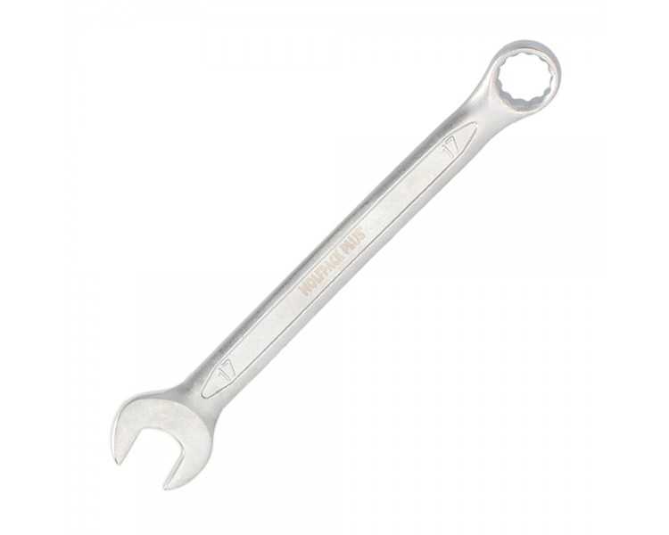 Llave Combinada Plus 17x17 Acero Cromo Vanadio DIN 3113. Llave Doble Boca, Llave Fija, Llave Estrella