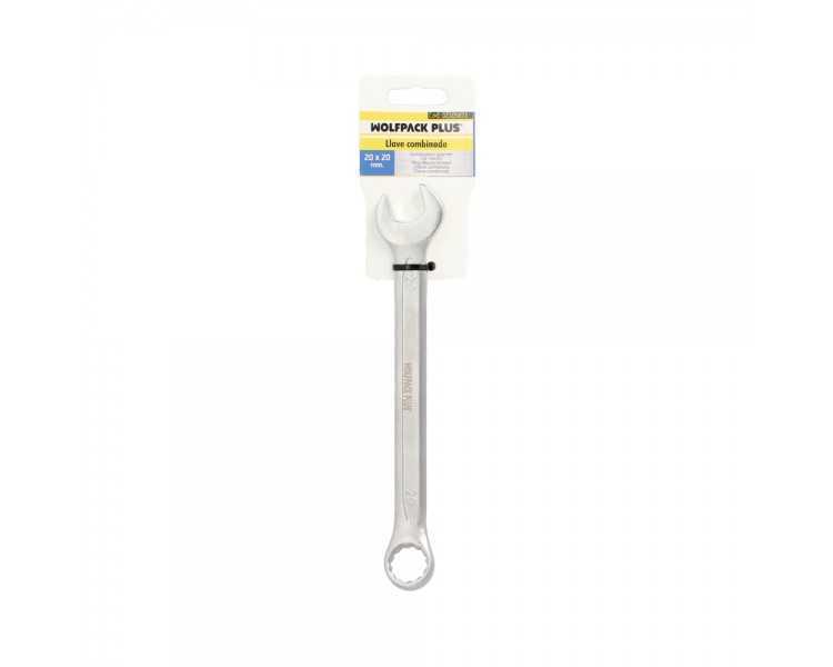Llave Combinada Plus 20x20 Acero Cromo Vanadio DIN 3113. Llave Doble Boca, Llave Fija, Llave Estrella
