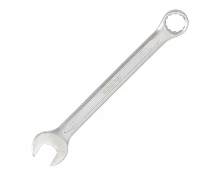 Llave Combinada Plus 22x22 Acero Cromo Vanadio DIN 3113. Llave Doble Boca, Llave Fija, Llave Estrella