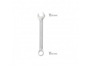 Llave Combinada Plus 23x23 Acero Cromo Vanadio DIN 3113. Llave Doble Boca, Llave Fija, Llave Estrella