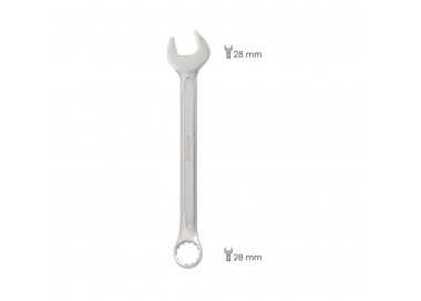 Llave Combinada Plus 28x28 Acero Cromo Vanadio DIN 3113. Llave Doble Boca, Llave Fija, Llave Estrella