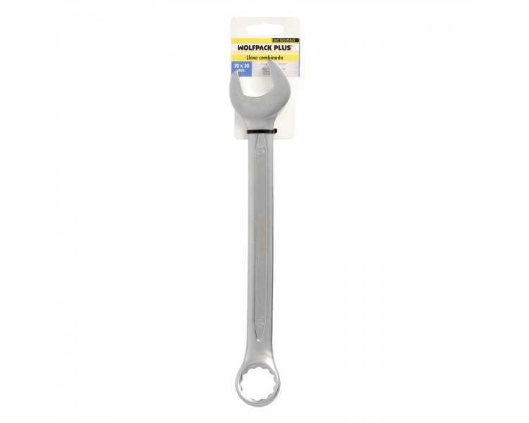 Llave Combinada Plus 30x30 Acero Cromo Vanadio DIN 3113. Llave Doble Boca, Llave Fija, Llave Estrella