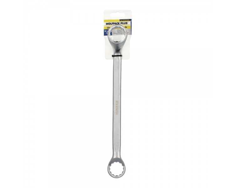 Llave Estrella Acodada Plus Acero Cromo Vanadio 30x32 DIN 838. Llave Doble Boca Acodada, Llave Fija Estrella Acodada