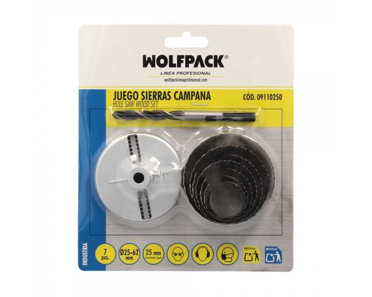 Juego Sierras Campana 25 mm. 25/62 7 Piezas