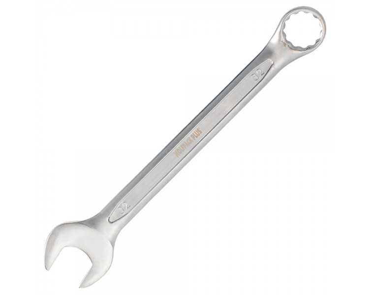 Llave Combinada Plus 32x32 Acero Cromo Vanadio DIN 3113. Llave Doble Boca, Llave Fija, Llave Estrella