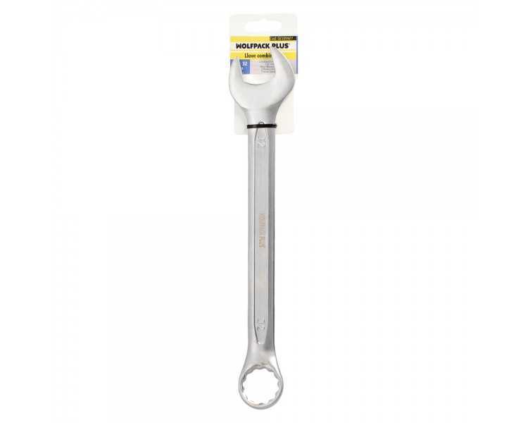 Llave Combinada Plus 32x32 Acero Cromo Vanadio DIN 3113. Llave Doble Boca, Llave Fija, Llave Estrella