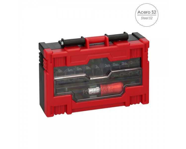 Juego De Puntas Destornillador Acero Con Adaptador Rapido 32 Piezas