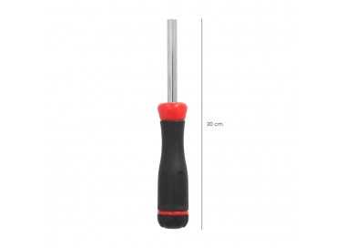 Juego De Puntas con Destornillador  1/4" 7 Piezas. Acero Cromo Vanadio, Kit Destorpuntas, Puntas Destornillador.