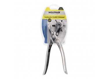 Sacabocados Estrella Profesional 225 mm. Agujeros de Ø 2,5 a 5 mm. Alicates Agujeros, Perforador Cuero, Alicates Cinturones,