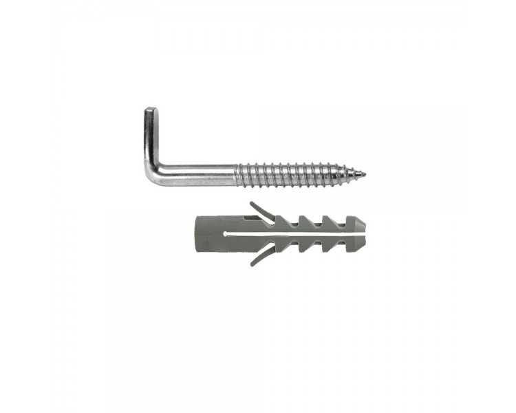 Kit Sanitario Alcayata Con Taco Expansión Ø 10 x 50 mm. Fijación Calentadores / Termos De Agua