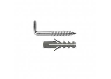 Kit Sanitario Alcayata Con Taco Expansión Ø 10 x 50 mm. Fijación Calentadores / Termos De Agua