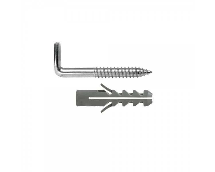 Kit Sanitario Alcayata Con Taco Expansión Ø 12 x 60 mm. Fijación Calentadores / Termos De Agua