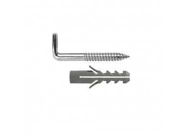 Kit Sanitario Alcayata Con Taco Expansión Ø 12 x 60 mm. Fijación Calentadores / Termos De Agua
