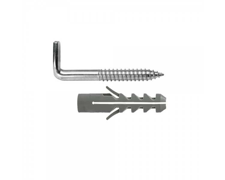 Kit Sanitario Alcayata Con Taco Expansión Ø 14 x 70 mm. Fijación Calentadores / Termos De Agua