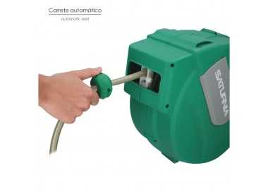 Enrollador Automatico Manguera Para Jardin. Recogedor Manguera Automatico, Porta Mangueras Jardin Manguera De 20 Metros