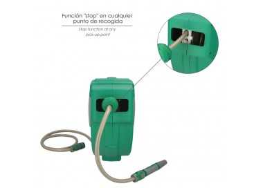 Enrollador Automatico Manguera Para Jardin. Recogedor Manguera Automatico, Porta Mangueras Jardin Manguera De 20 Metros