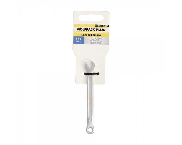 Llave Combinada Plus 6x6 Acero Cromo Vanadio DIN 3113. Llave Doble Boca, Llave Fija, Llave Estrella