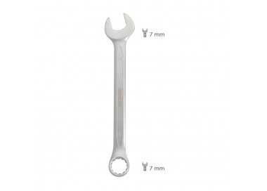 Llave Combinada Plus 7x7 Acero Cromo Vanadio DIN 3113. Llave Doble Boca, Llave Fija, Llave Estrella