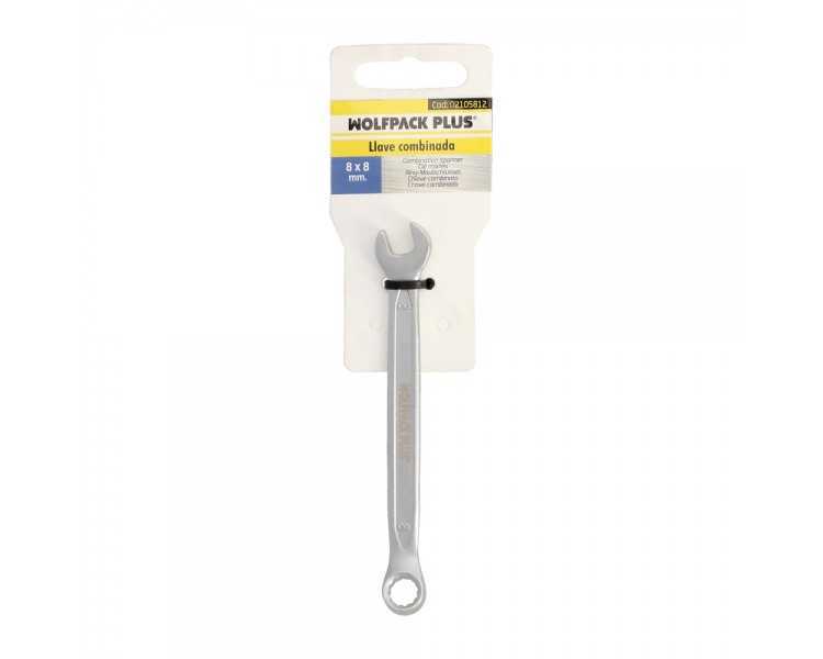 Llave Combinada Plus 8x8 Acero Cromo Vanadio DIN 3113. Llave Doble Boca, Llave Fija, Llave Estrella