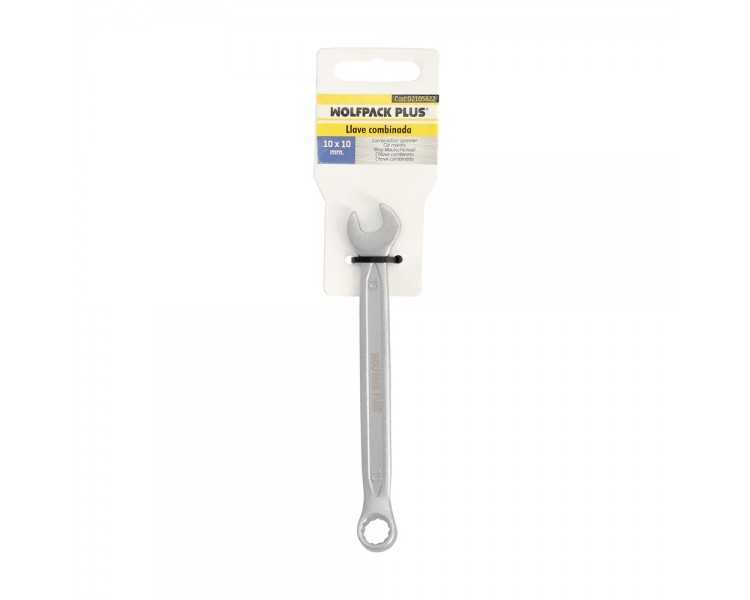 Llave Combinada Plus 10x10 Acero Cromo Vanadio DIN 3113. Llave Doble Boca, Llave Fija, Llave Estrella