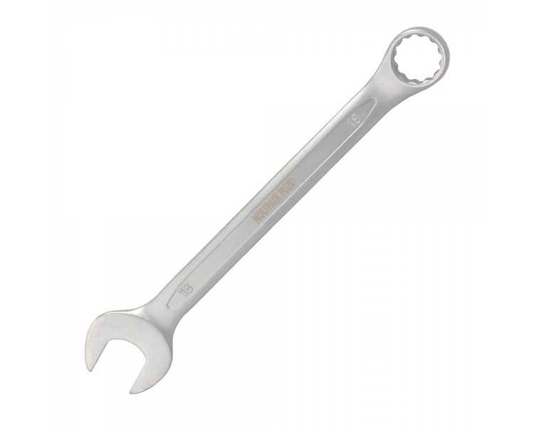 Llave Combinada Plus 18x18 Acero Cromo Vanadio DIN 3113. Llave Doble Boca, Llave Fija, Llave Estrella