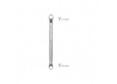 Llave Estrella Acodada Plus Acero Cromo Vanadio 10x11 DIN 838. Llave Doble Boca Acodada, Llave Fija Estrella Acodada