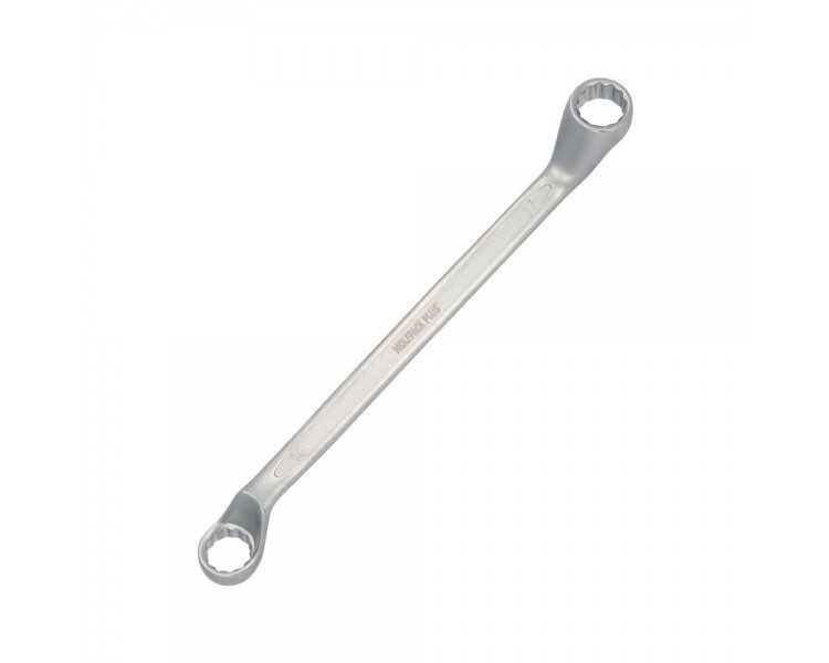 Llave Estrella Acodada Plus Acero Cromo Vanadio 16x17 DIN 838. Llave Doble Boca Acodada, Llave Fija Estrella Acodada