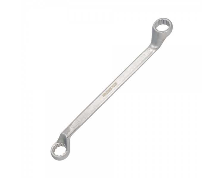Llave Estrella Acodada Plus Acero Cromo Vanadio 18x19 DIN 838. Llave Doble Boca Acodada, Llave Fija Estrella Acodada