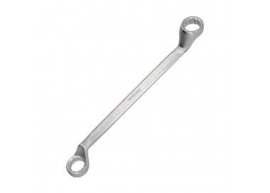 Llave Estrella Acodada Plus Acero Cromo Vanadio 20x22 DIN 838. Llave Doble Boca Acodada, Llave Fija Estrella Acodada