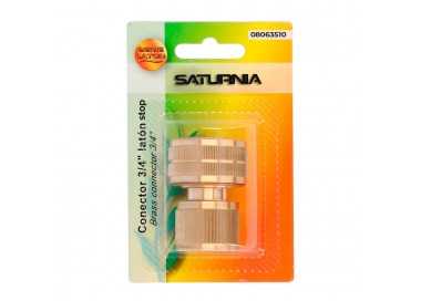 Conector Manguera Con Función STOP Fabricado en Laton  3/4" Hembra, Adaptador Grifo, Conector Grifo A Conector Rapido