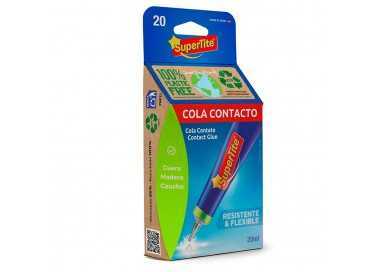 Pegamento Supertite Contacto 20 CC. Cola Contacto, Pegamento Cuero, Madera Caucho. Resistente y Flexible.