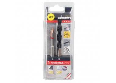 Broca Alpen Materiales Porcelanicos Muy Duros Ø 10 mm. Kit 2 brocas. Sin Refrigeración,