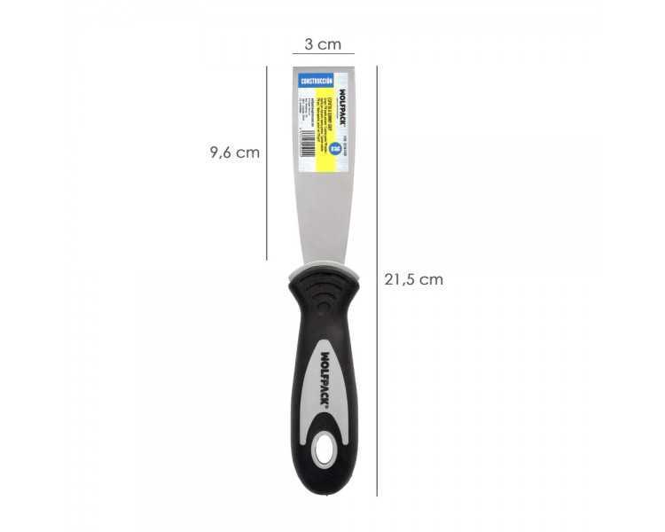 Espatula Mango Gummy Grip Hoja 30 mm. Espatula Yeso, Espatula Pintor, Espatula Masillas, Espatula Pladur, etc.