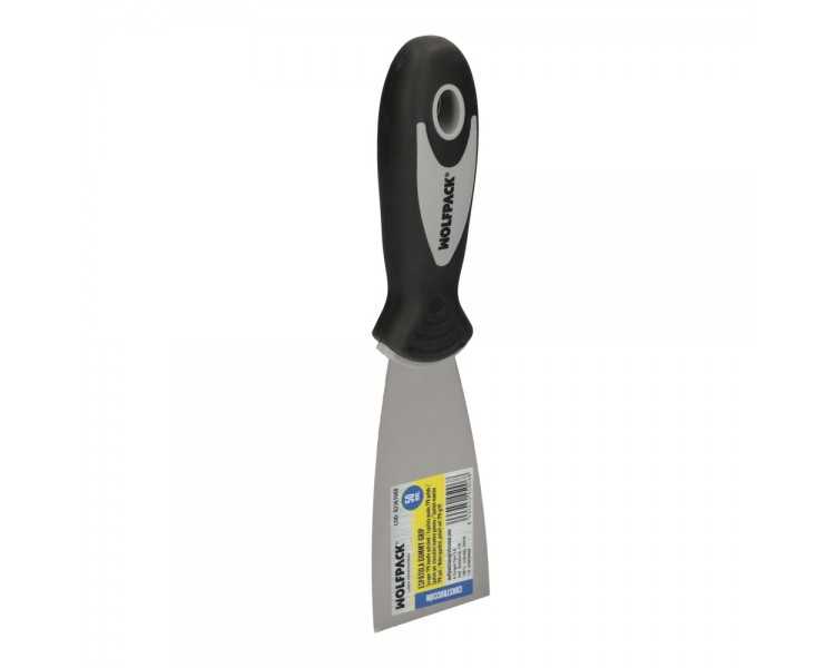 Espatula Mango Gummy Grip Hoja 50 mm. Espatula Yeso, Espatula Pintor, Espatula Masillas, Espatula Pladur, etc.