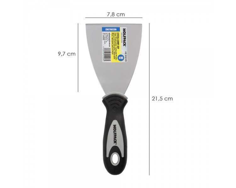Espatula Mango Gummy Grip Hoja 80 mm. Espatula Yeso, Espatula Pintor, Espatula Masillas, Espatula Pladur, etc.