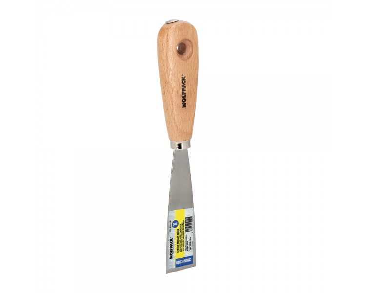 Espatula Mango Madera Hoja Acero 30 mm. Espatula Yeso, Espatula Pintor, Espatula Masillas, Espatula Pladur, etc.